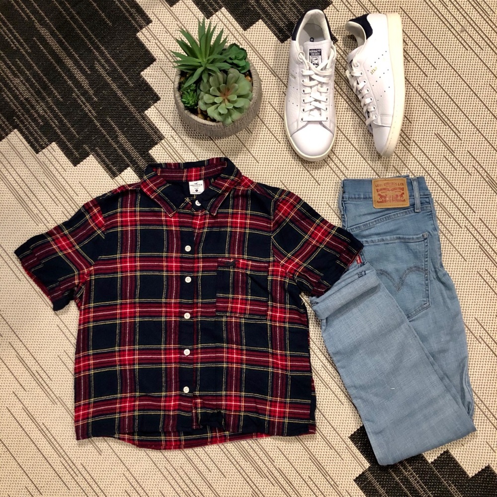 HOLLISTER | FLANNEL CROP TOP